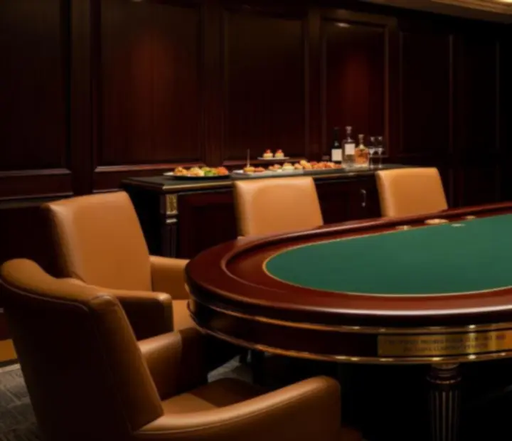 Private poker event in a high roller lounge