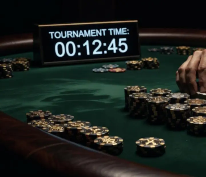Luxury offline poker tournament schedule and chip stacks