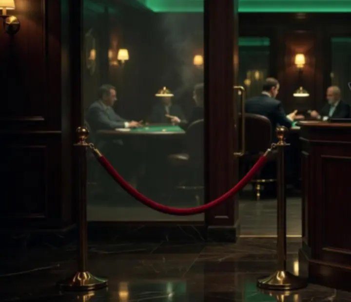 Concierge arranging a VIP poker and dining booking at a luxury lounge.